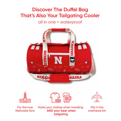 University of Nebraska Duffel Cooler