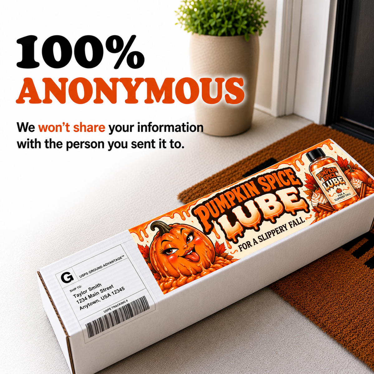 Pumpkin Spice Lube Prank Package