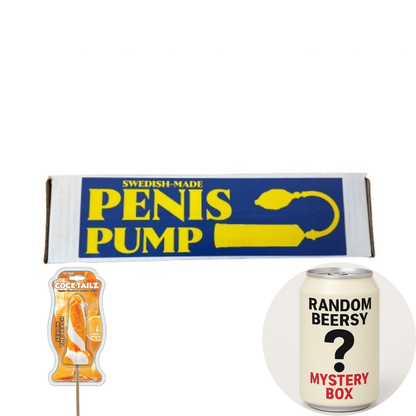 Swedish-Made Penis Pump Prank Package Tube