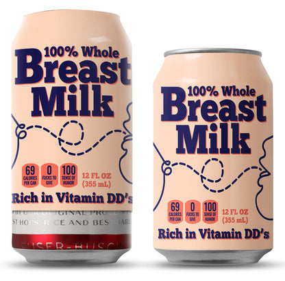 Breast Milk Beersy Silicone Sleeve Hide-a-Beer Can Cooler