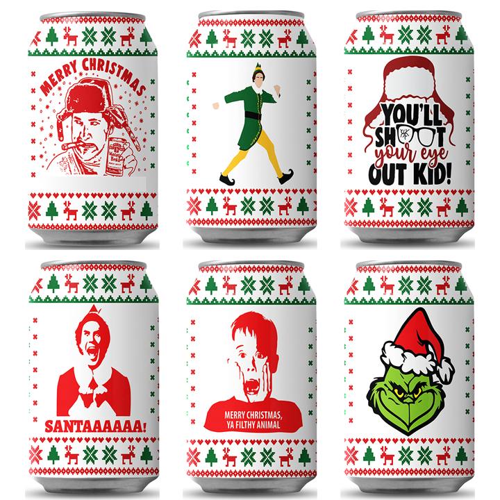 Christmas Beersy Can Covers (GLOW IN THE DARK)