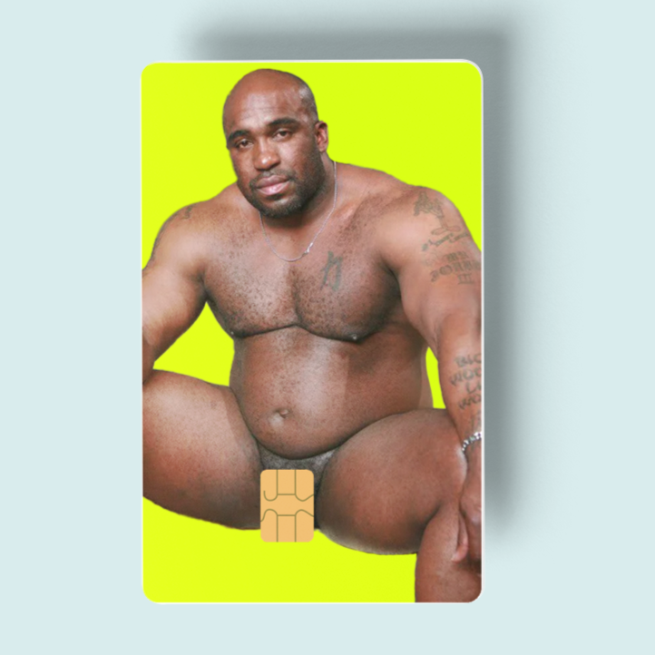 Big Black Guy Debit/Credit Card Skin (2 Pack)