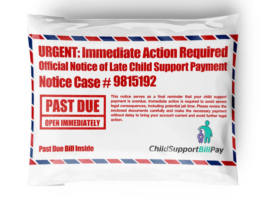 Late Child Support Prank Package