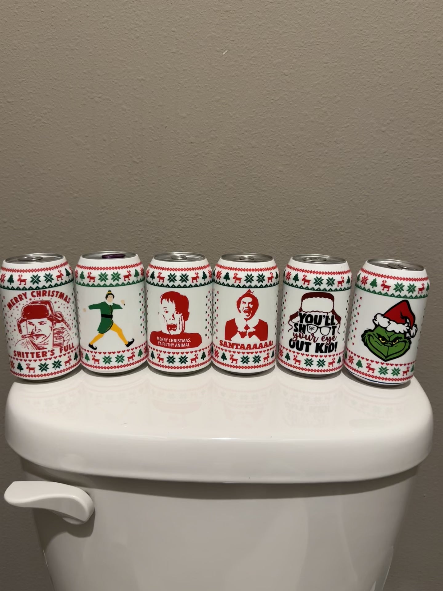 Christmas Beersy Can Covers (GLOW IN THE DARK)