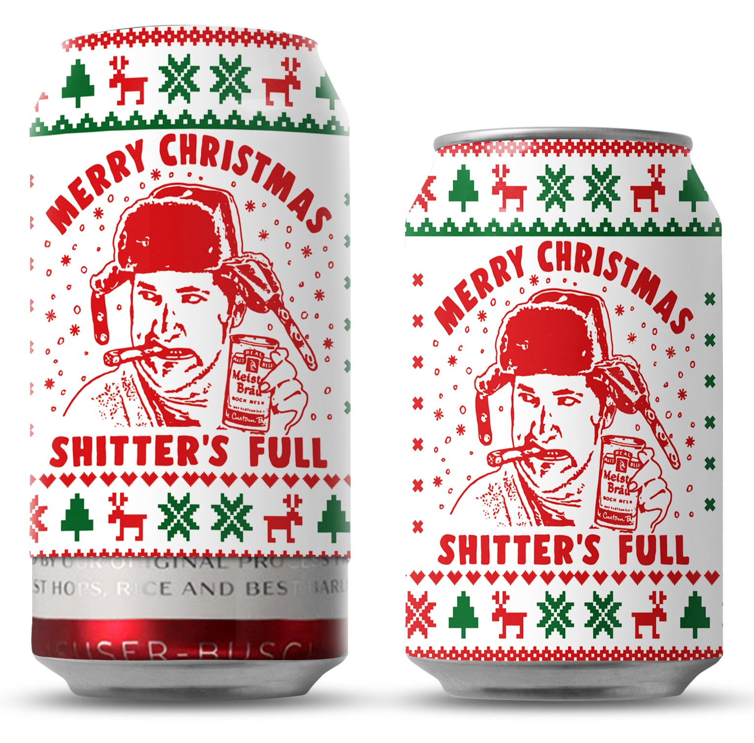 Christmas Beersy Can Covers (GLOW IN THE DARK)