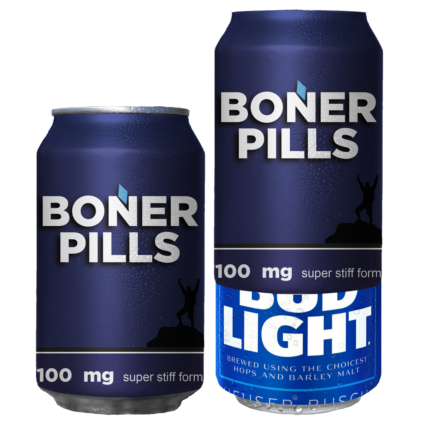 “Boner Pills" Beersy Silicone Sleeve Hide-a-Beer Can Cooler