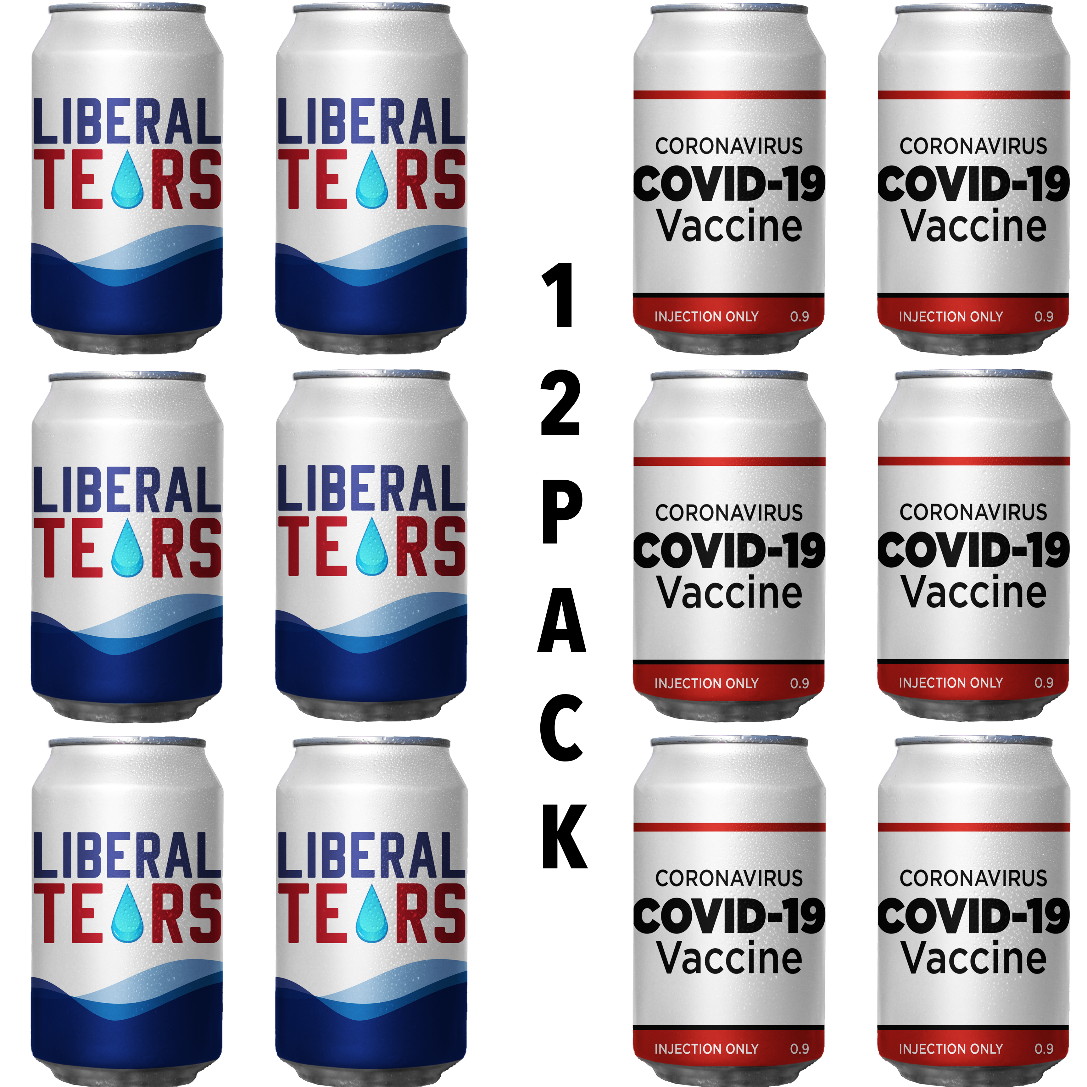 Beersy 12 Pack Variety (Liberal Tears & Covid-19 Vaccine)