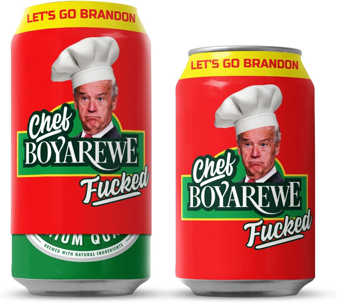 Chef Boy Are We Fucked Beersy Silicone Sleeve Hide-a-Beer Can Cooler