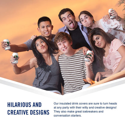Biden The Quicker Fucker Upper Beersy Silicone Sleeve Hide-a-Beer Can Cooler