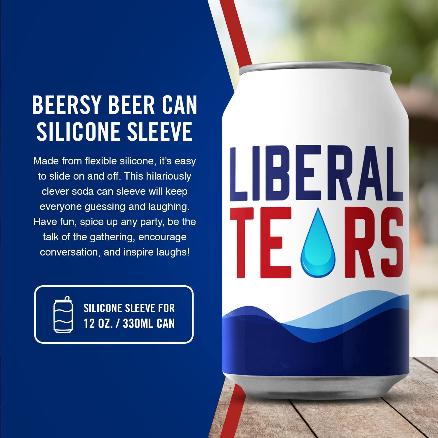 Liberal Tears Beersy Hide-a-Beer Can Cooler