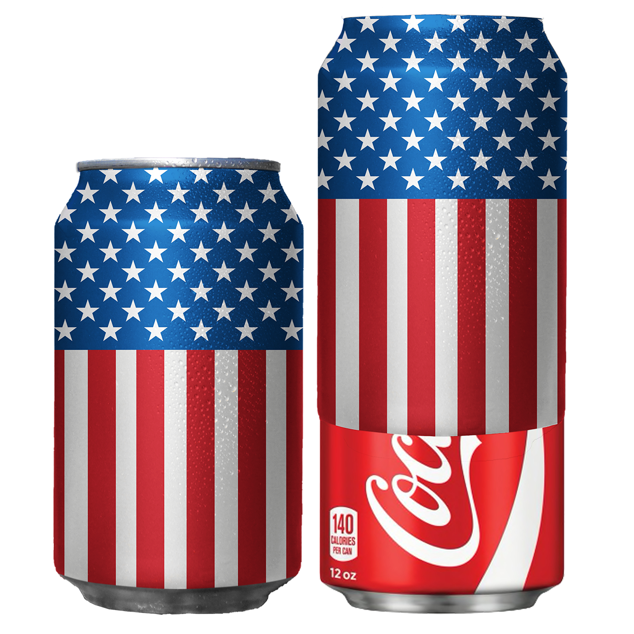 American Flag Beersy Silicone Sleeve Hide-a-Beer Can Cooler