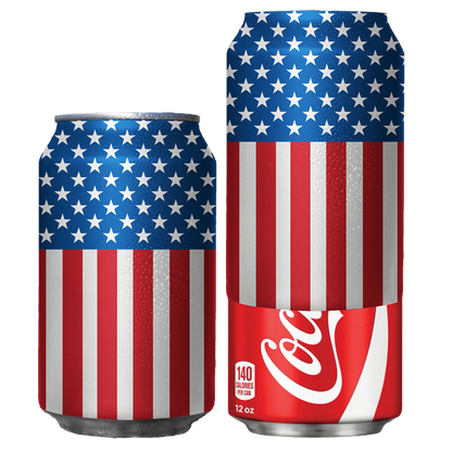 American Flag Beersy Silicone Sleeve Hide-a-Beer Can Cooler