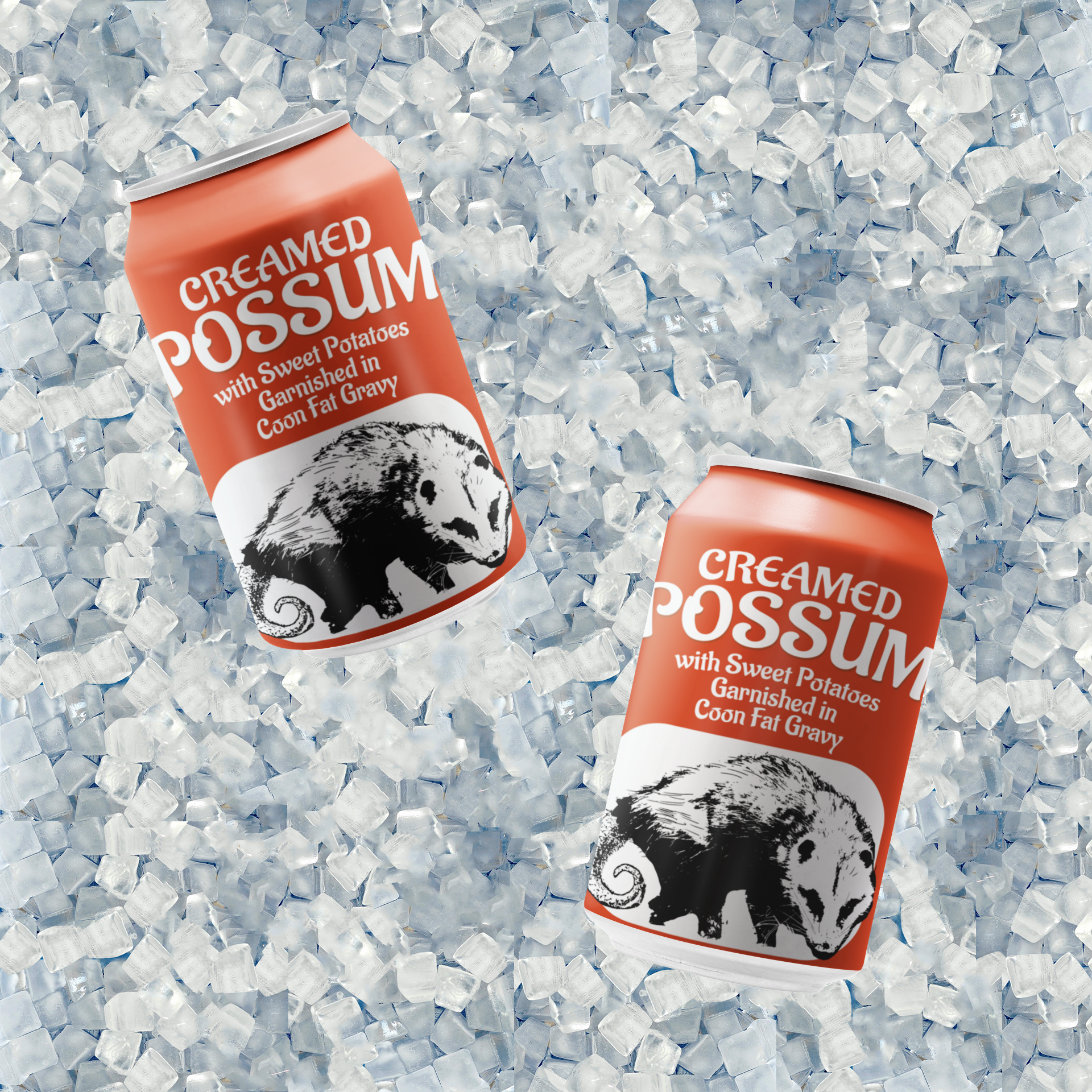Creamed Possum Beersy Silicone Sleeve Hide-a-Beer Can Cooler
