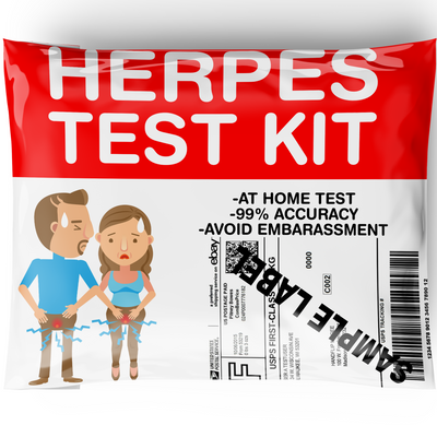 Herpes Test Kit Prank Package