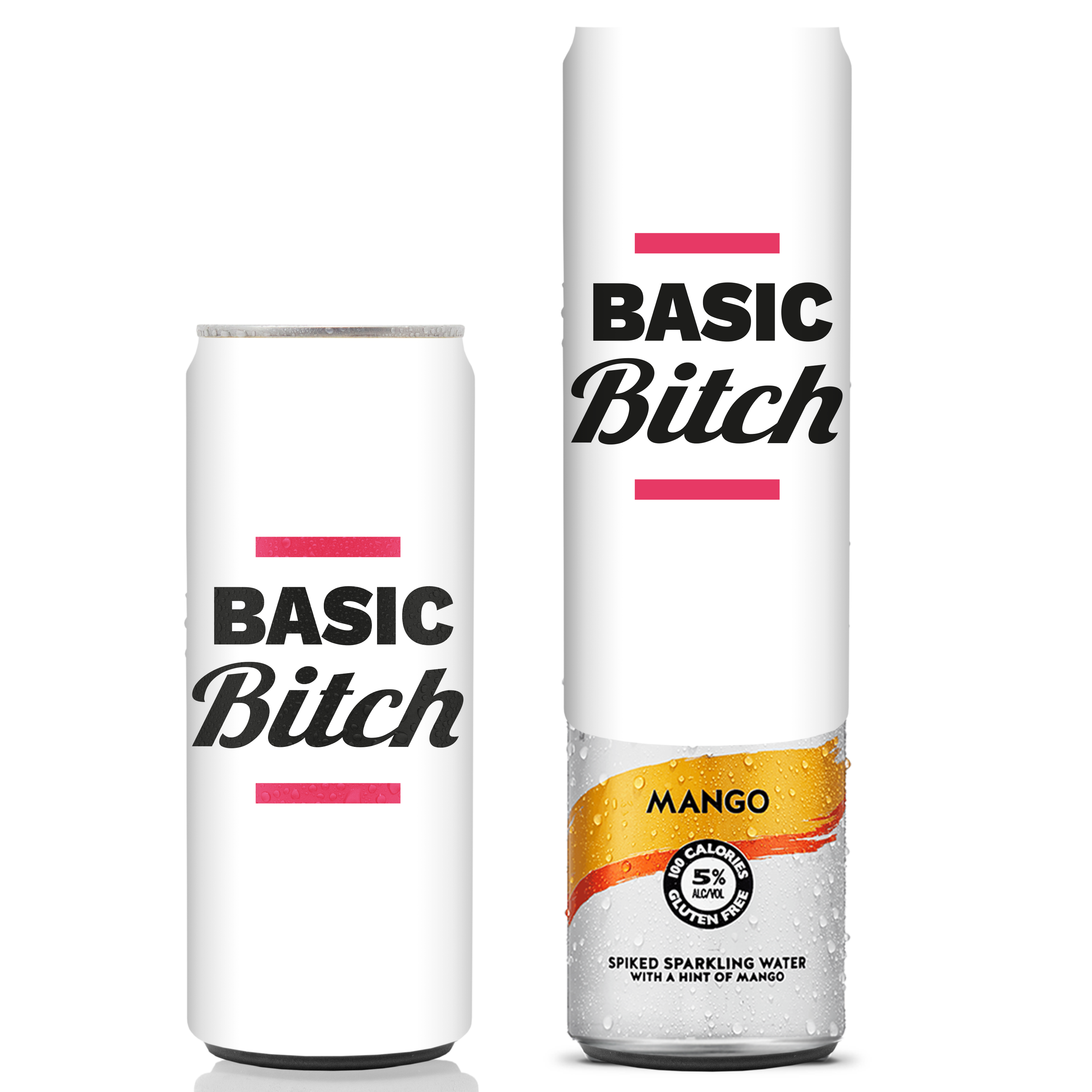 Basic Bitch Slim Can Beersy Sleeve (GLOW IN THE DARK)