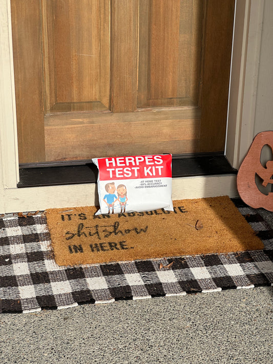 Herpes Test Kit Prank Package