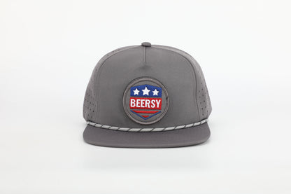 Rope Hat with Interchangeable Velcro Logo Patch