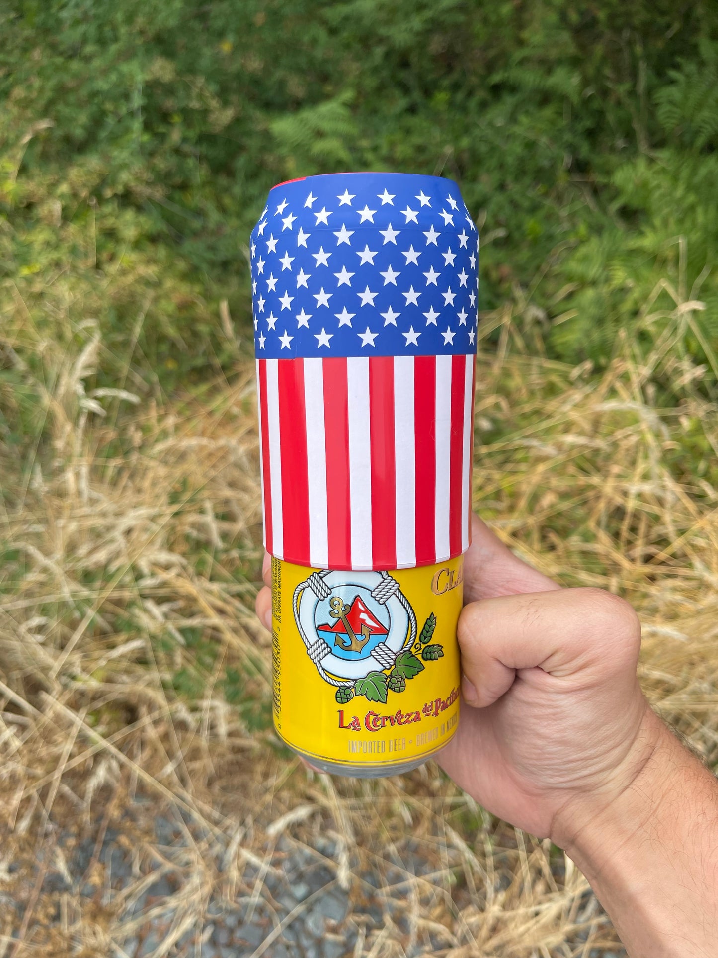 American Flag Beersy Silicone Sleeve Hide-a-Beer Can Cooler