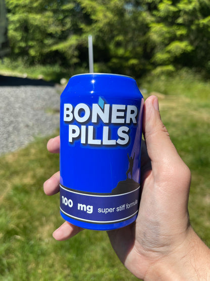 “Boner Pills" Beersy Silicone Sleeve Hide-a-Beer Can Cooler
