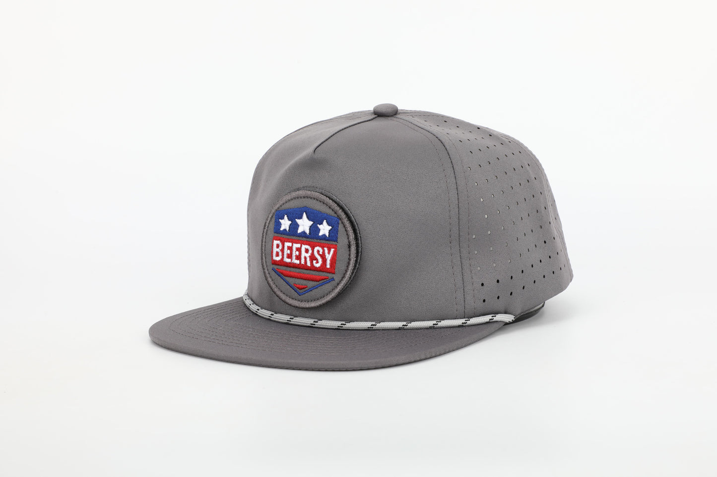 Rope Hat with Interchangeable Velcro Logo Patch
