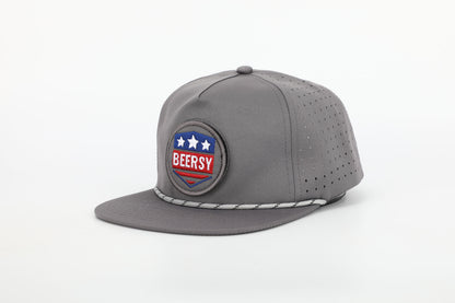 Rope Hat with Interchangeable Velcro Logo Patch