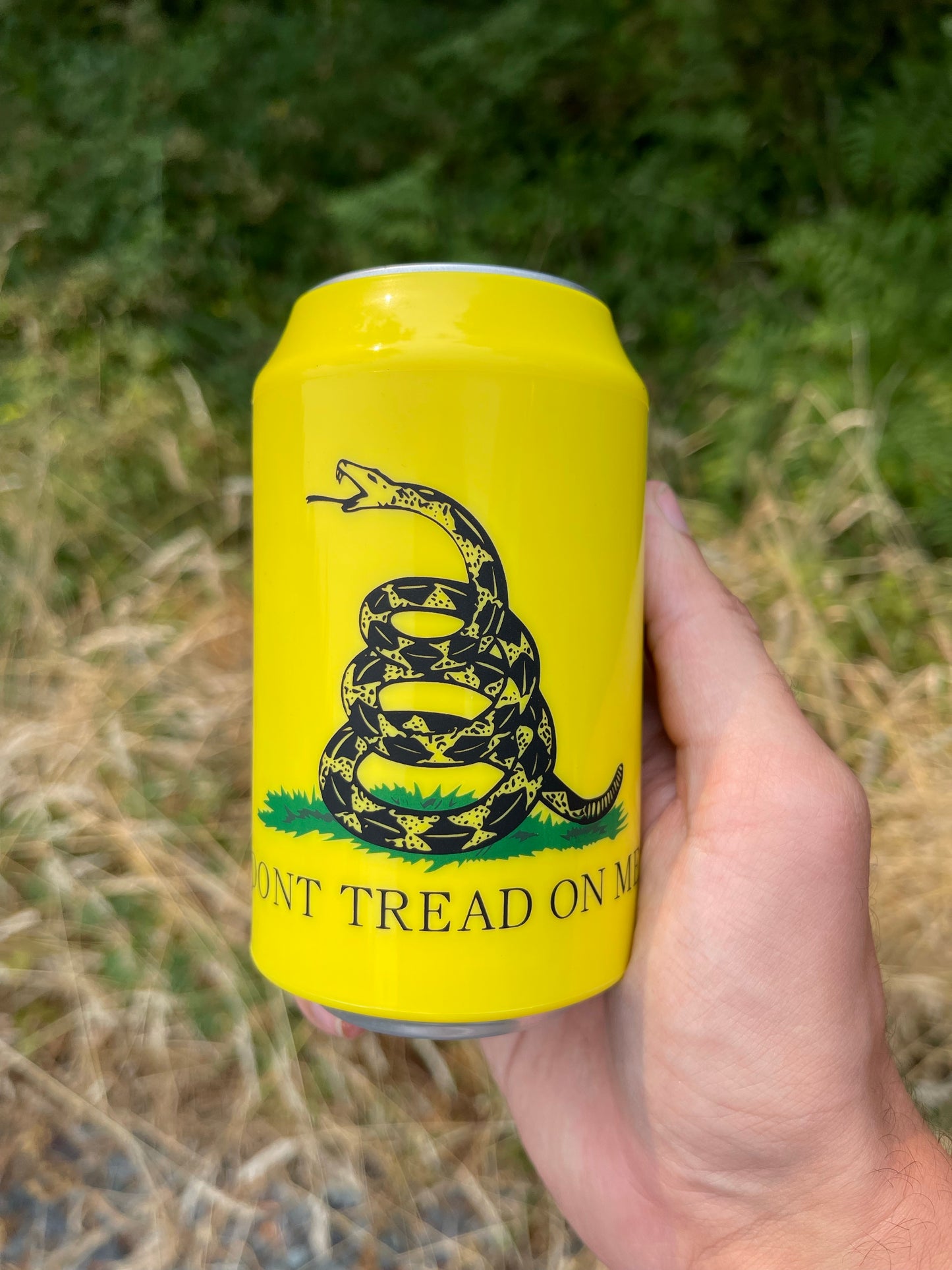 Don't Tread On Me GLOW IN THE DARK Beersy Silicone Sleeve Hide-a-Beer Can Cooler