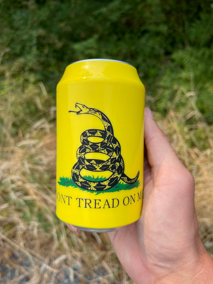 Don't Tread On Me GLOW IN THE DARK Beersy Silicone Sleeve Hide-a-Beer Can Cooler