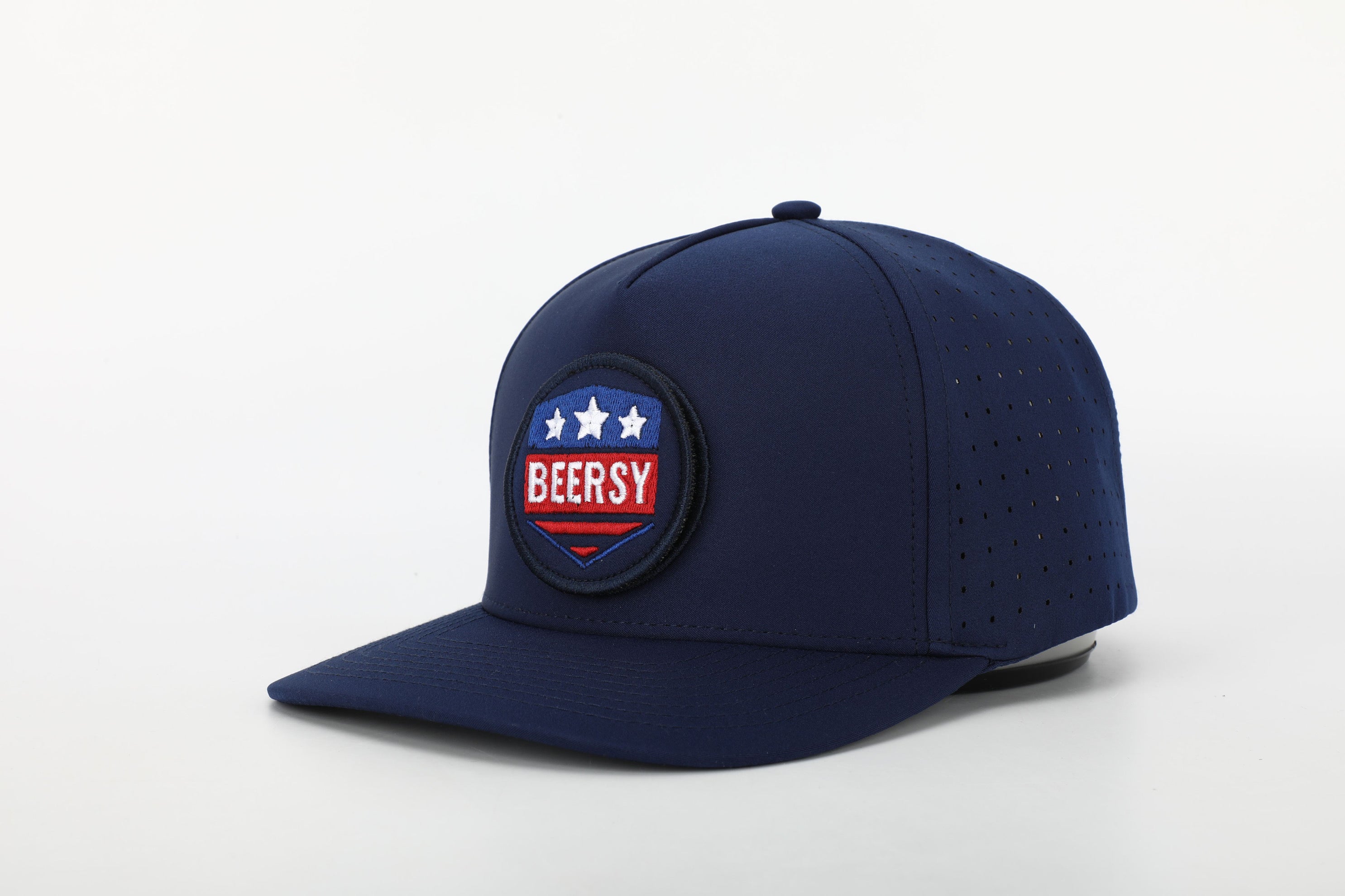 Snapback Hat with Interchangeable Velcro Logo Patch