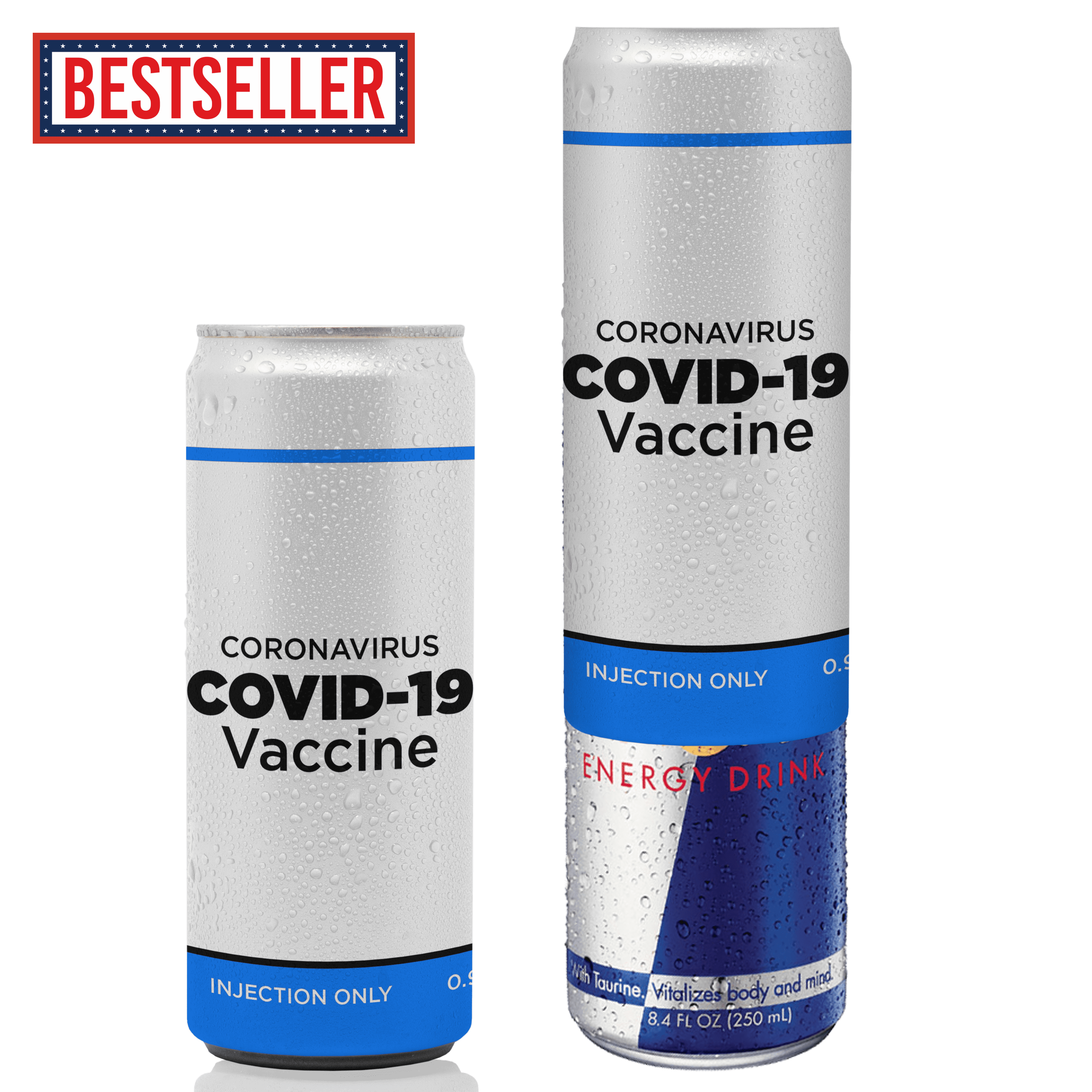 Covid-19 Vaccine Slim Can Beersy Hide A Beer Sleeve 12oz